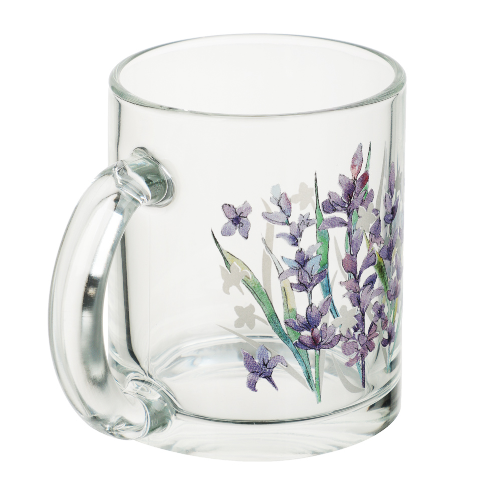 ОСЗ Кружка чайная 320 мл, Лаванда, стекло, арт.№ 877-012