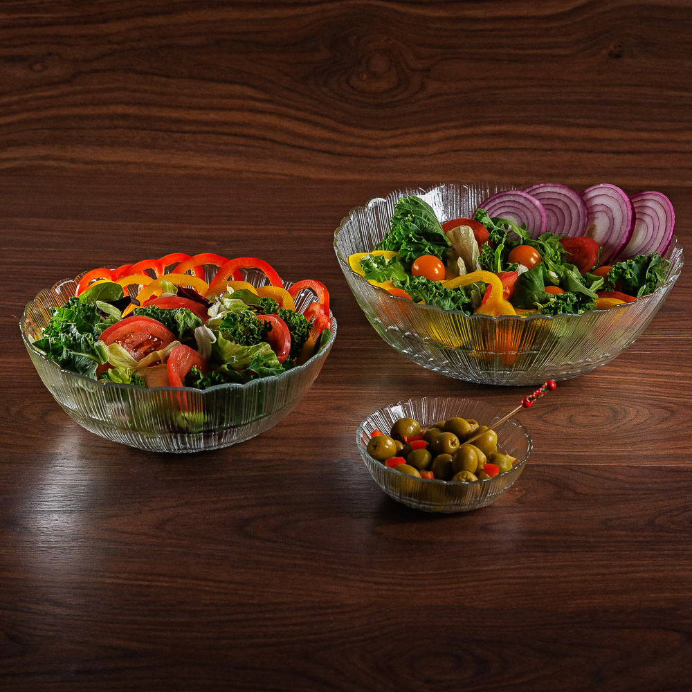 PASABAHCE Салатник "Атлантис" 226мм, закаленное стекло, в индивидуальной уп., 10249BFD, арт.№ 877-621