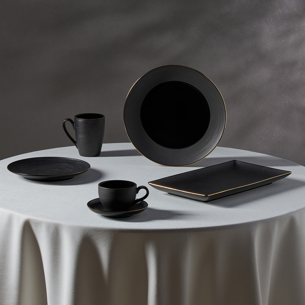 BY COLLECTION Black Line Набор чайный 2 пр., 200мл, 14см, фарфор, арт.№ 816-422