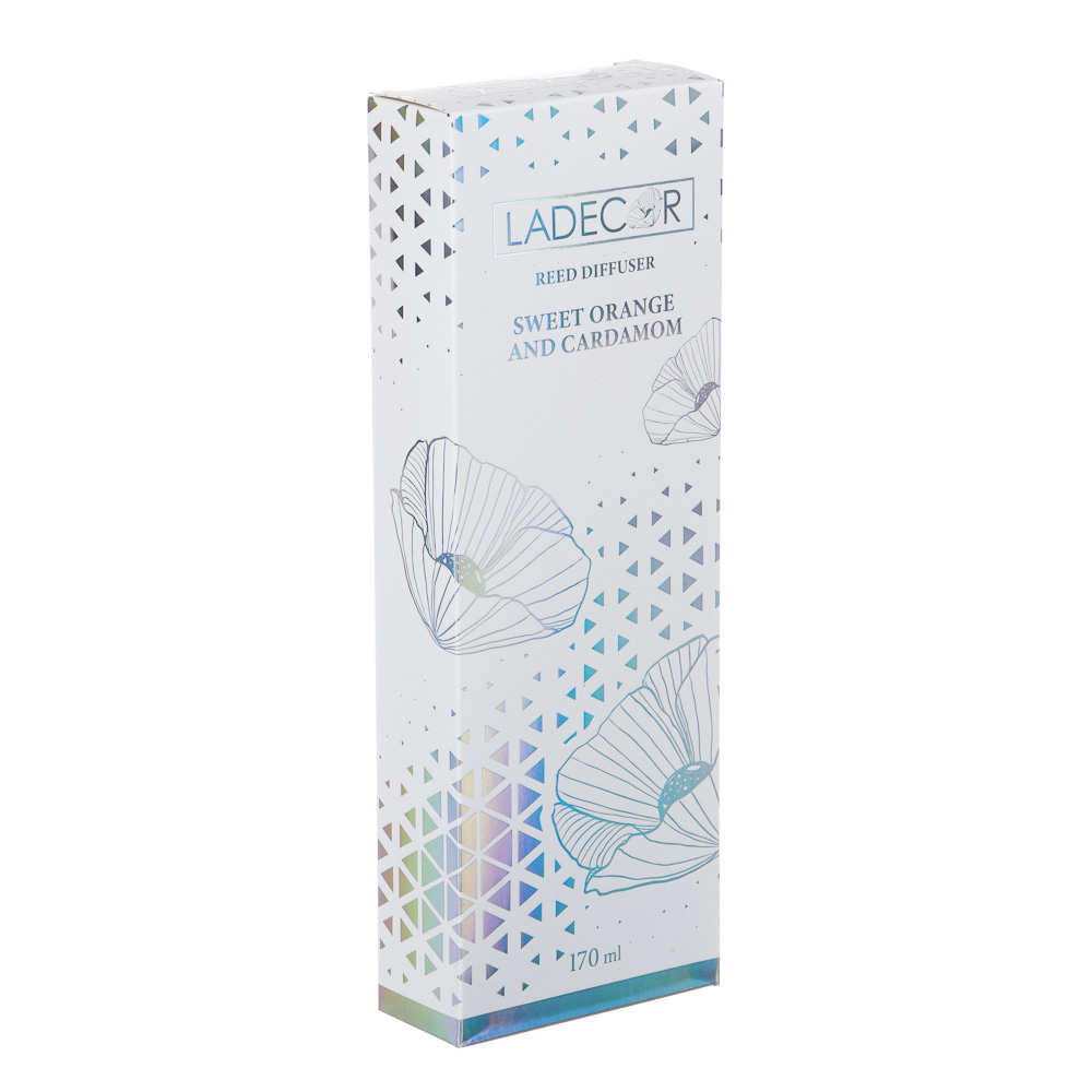 LADECOR Аромадиффузор 170 мл Sweet orange and cardamom, арт.№ 412-210