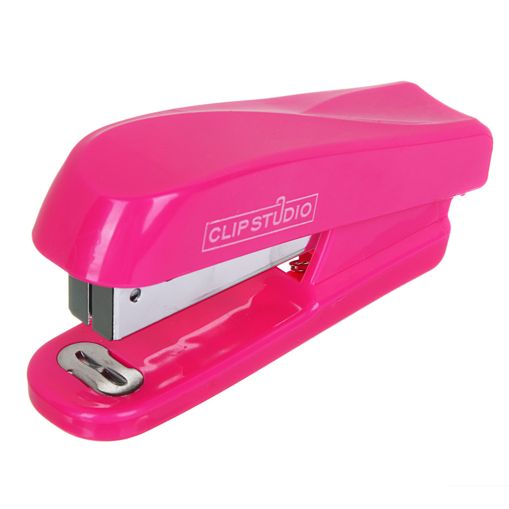 ClipStudio Степлер для скоб №24/6, на 20 листов, 10,2x4,8см, 3 цвета, в пластик. боксе, арт.№ 526-506