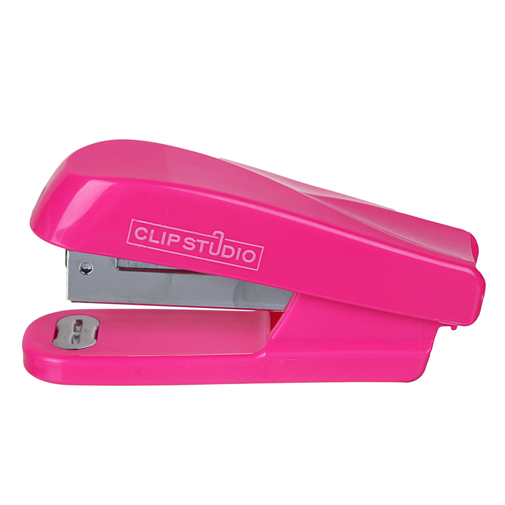 ClipStudio Степлер для скоб №24/6, на 20 листов, 10,2x4,8см, 3 цвета, в пластик. боксе, арт.№ 526-506