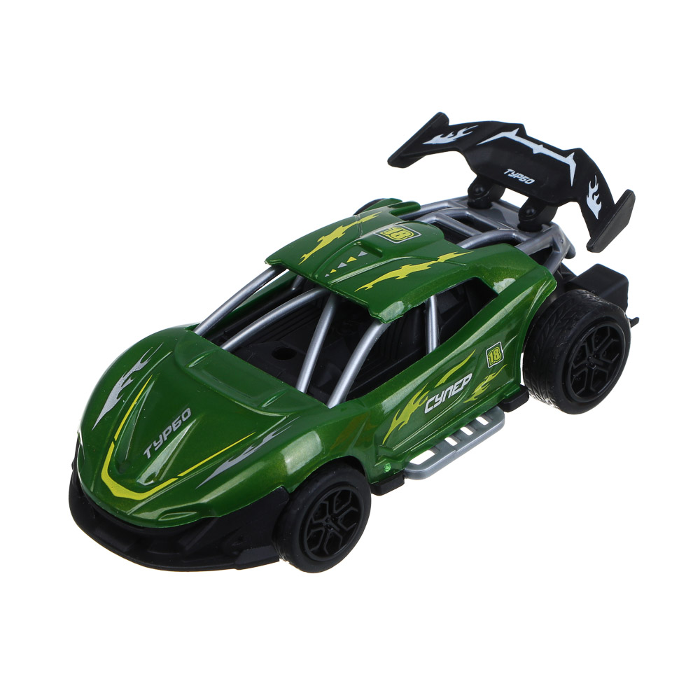 ИГРОЛЕНД Машинка "Супергонки", инерция, АБС, PP, 13,2х7,3х6,6 см, 6 дизайнов, арт.№ 292-018