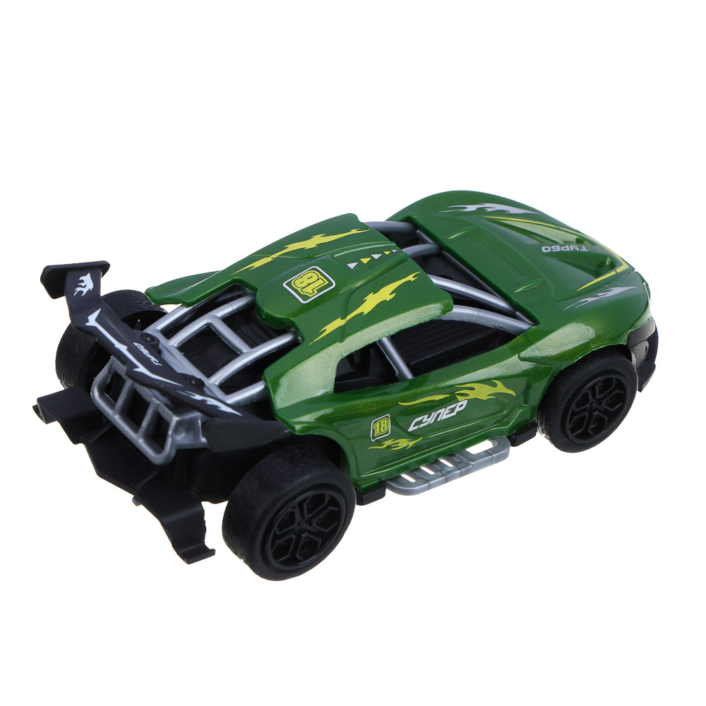 ИГРОЛЕНД Машинка "Супергонки", инерция, АБС, PP, 13,2х7,3х6,6 см, 6 дизайнов, арт.№ 292-018