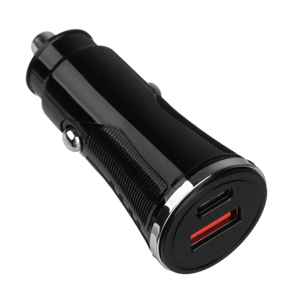 ЕРМАК Устройство зарядное в авто, USB QC 3.0+PD, 5В/3.1А, пластик, арт.№ 738-018