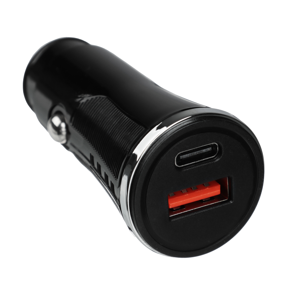 ЕРМАК Устройство зарядное в авто, USB QC 3.0+PD, 5В/3.1А, пластик, арт.№ 738-018