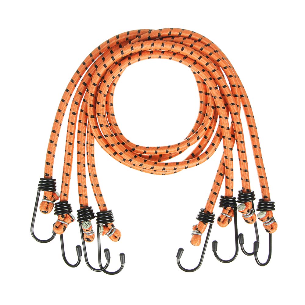 ЕРМАК Стяжка груза 4шт, 0,8м, 8мм, "паук" металлические крюки, арт.№ 746-052