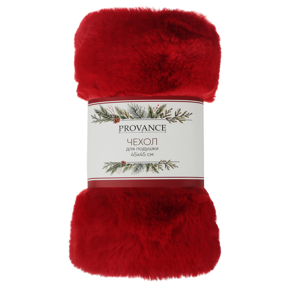 PROVANCE Асти Чехол для подушки 45х45см, 100% полиэстер, красный, арт.№ 492-137