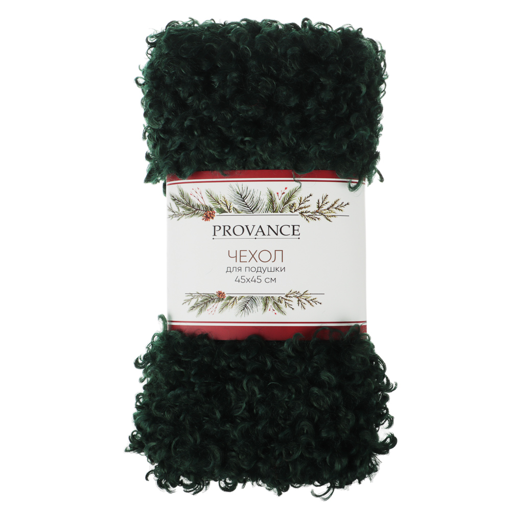 PROVANCE Асти Чехол для подушки 45х45см, 100% полиэстер, зеленый, арт.№ 492-138