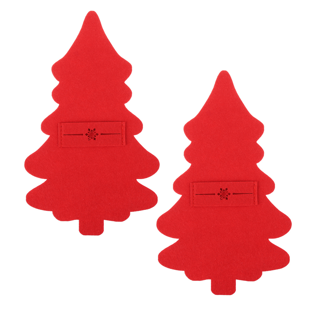 PROVANCE Асти Подставка фетровая под столовые приборы, 2шт в комплекте, 100% полиэстер, красный, арт.№ 492-121