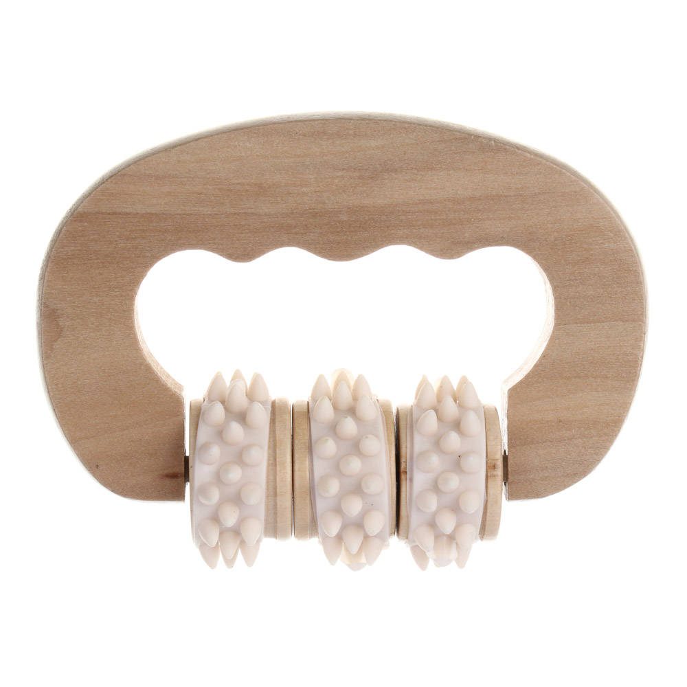 SILAPRO Max Массажный роллер 11х8х3.5см, дерево, PVC, арт.№ 192-110