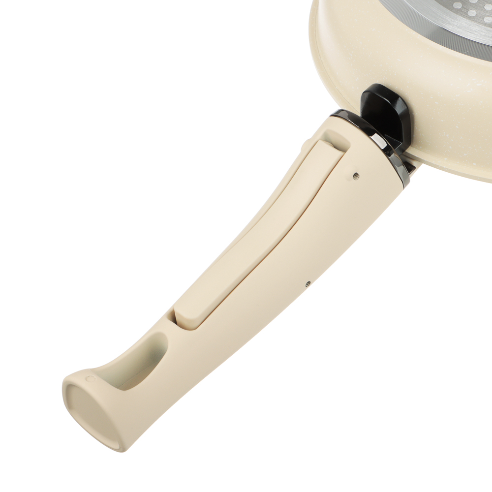 Набор посуды SATOSHI Бланко 19 предметов (сковороды 20 см, 24 см, 24 см, 2,8 л; кастрюля 2,8 л+ковш 2,2 л; съемные ручки, крышки, протектор, кухонные принадлежности, арт.№ 846-754