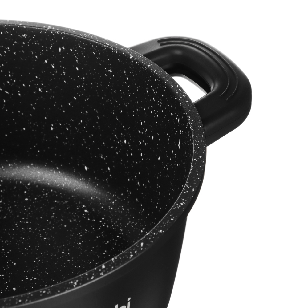 Набор посуды 6 предметов SATOSHI Лион, кастрюли с крышками 20 см, 24 см, 26 см (2,4 л, 4,5 л, 5,3 л), индукция, арт.№ 846-755