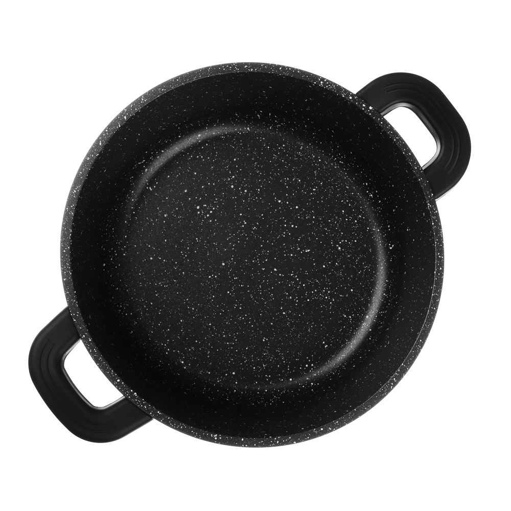 Набор посуды 6 предметов SATOSHI Лион, кастрюли с крышками 20 см, 24 см, 26 см (2,4 л, 4,5 л, 5,3 л), индукция, арт.№ 846-755