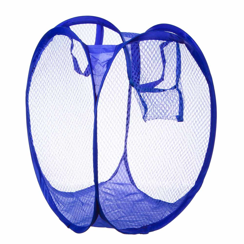 Корзина складная средняя, полиэстер, 28х28х40см, 3 цвета, арт.№ 463-287