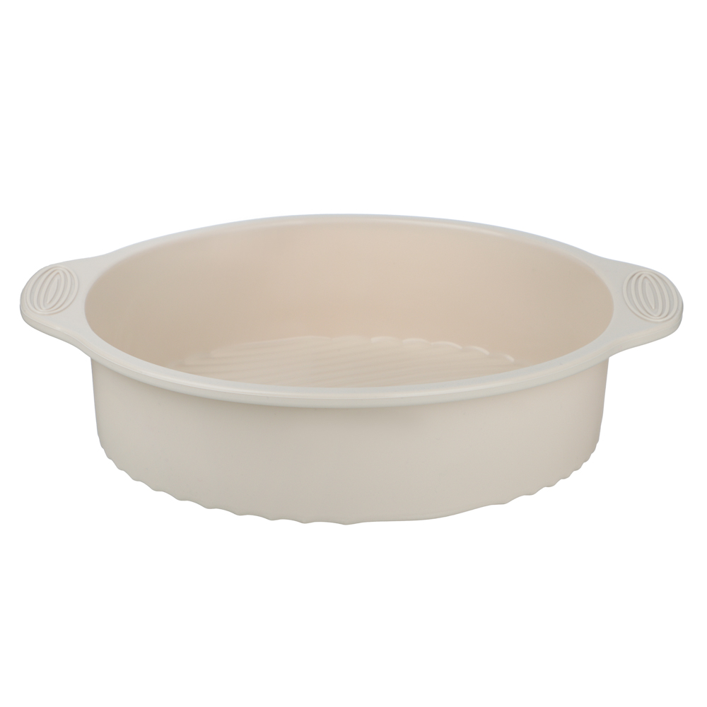 SATOSHI Форма для выпечки с ручками, круглая, 28х5,5см, силикон, арт.№ 856-225