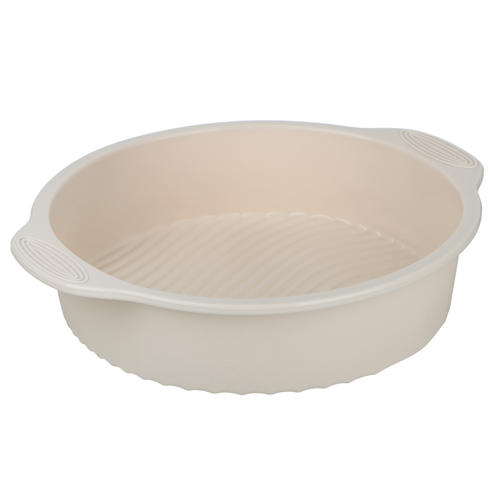 SATOSHI Форма для выпечки с ручками, круглая, 28х5,5см, силикон, арт.№ 856-225