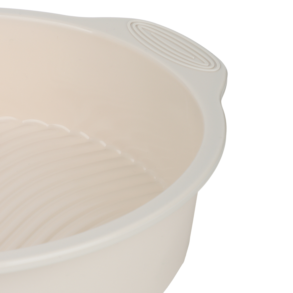 SATOSHI Форма для выпечки с ручками, круглая, 28х5,5см, силикон, арт.№ 856-225