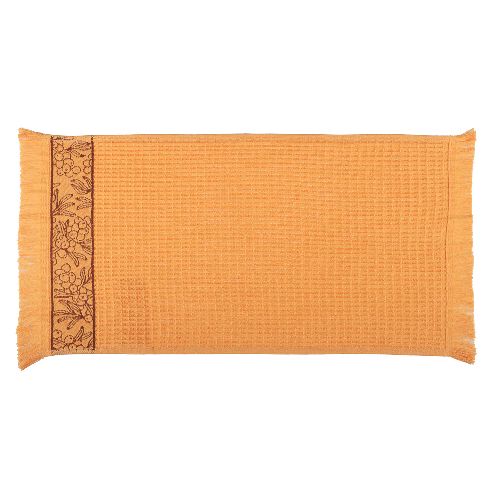 Полотенце кухонное вафельное, 30х50см, 100% хлопок, Spany, Berries, оранжевый, арт.№ 434-192