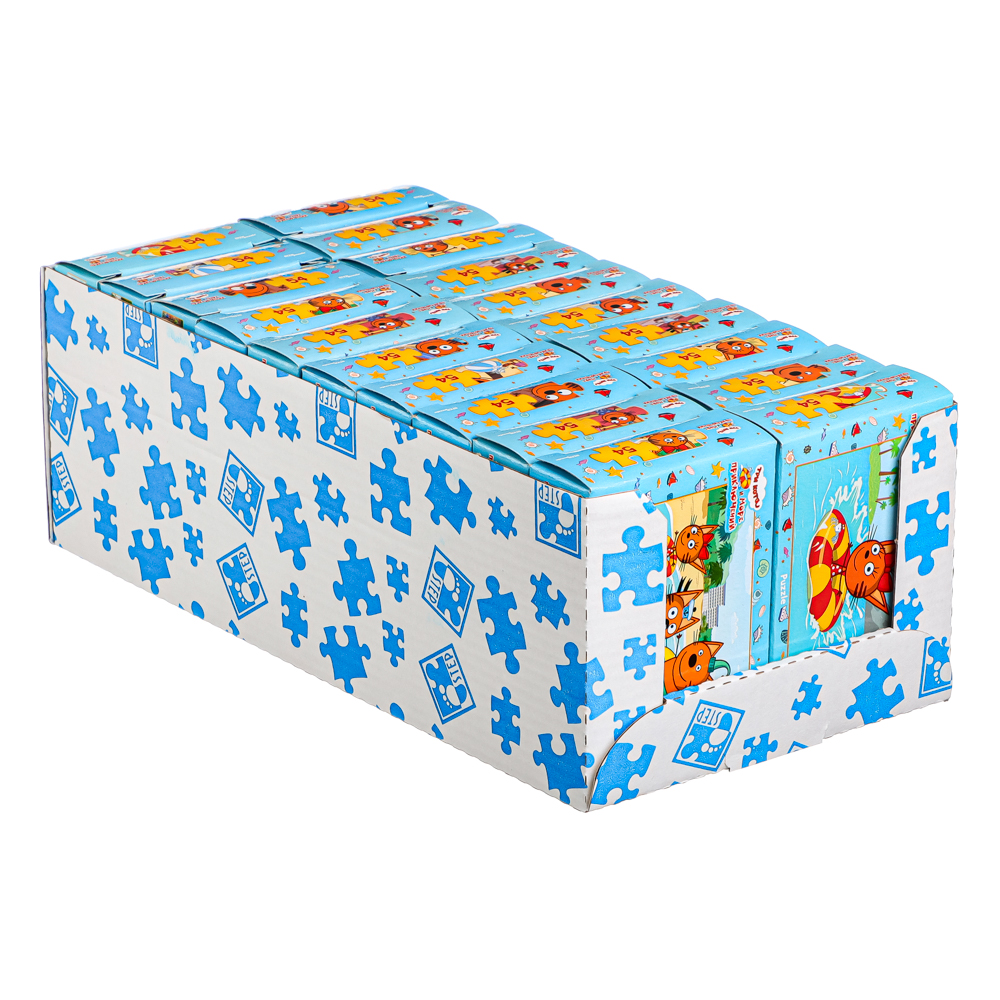 СТЕП ПАЗЛ Пазлы "Три кота" 54 эл., картон, 6х9х2см, арт.№ 272-846