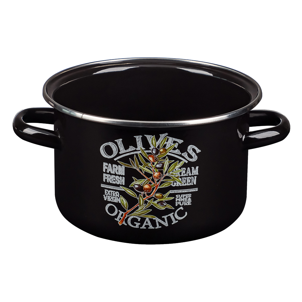 Ветка оливы Кастрюля эмалированная 2л, арт.№ 894-546