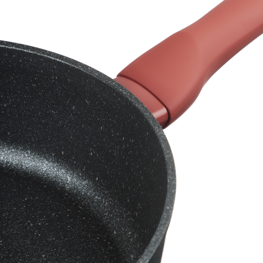 SATOSHI Лувьер Сковорода литая глубокая d24см, антипригарное покрытие мрамор, индукция, арт.№ 846-651