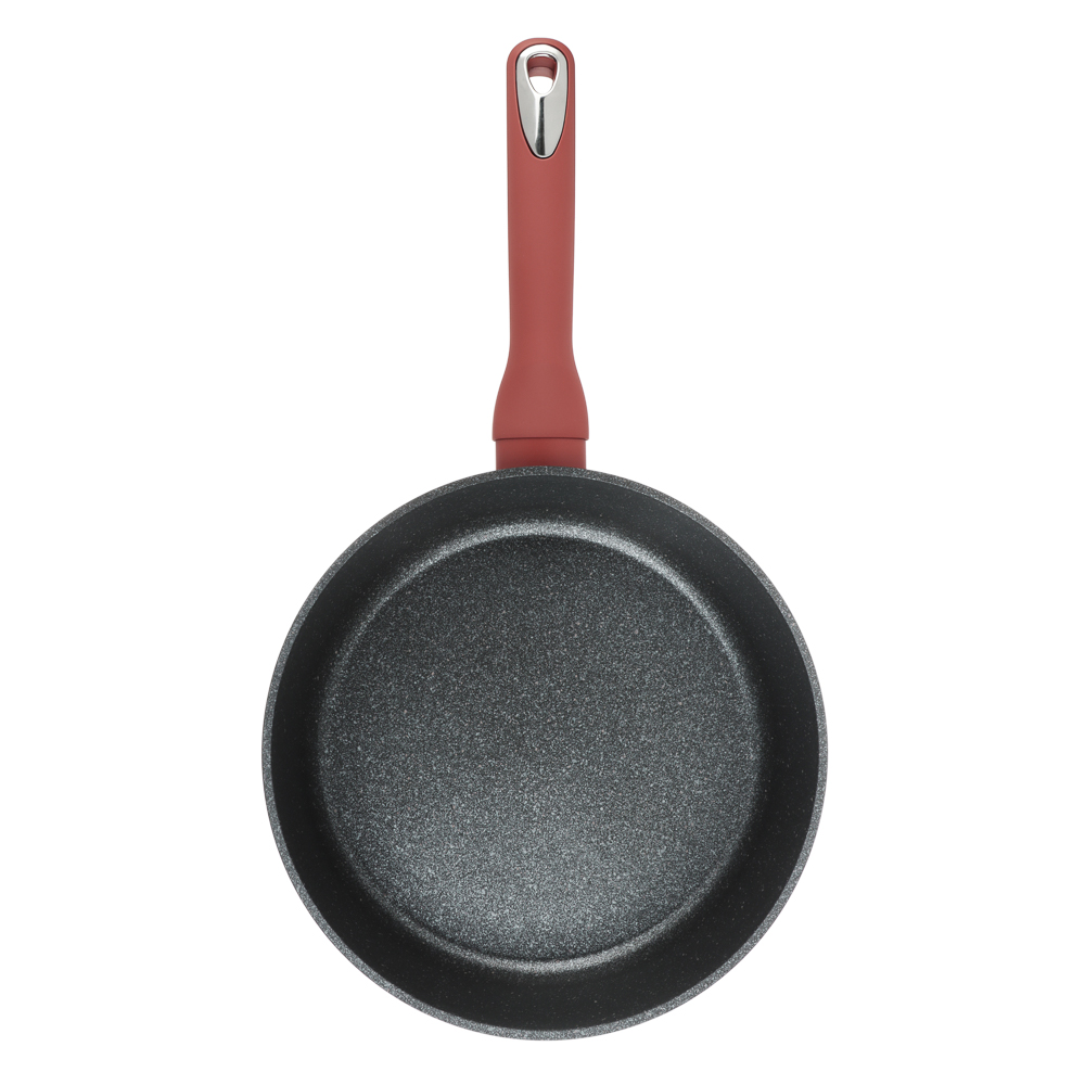 SATOSHI Лувьер Сковорода литая глубокая d24см, антипригарное покрытие мрамор, индукция, арт.№ 846-651