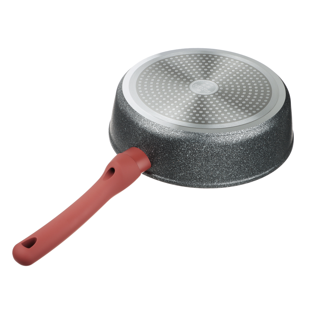 SATOSHI Лувьер Сковорода литая глубокая d24см, антипригарное покрытие мрамор, индукция, арт.№ 846-651