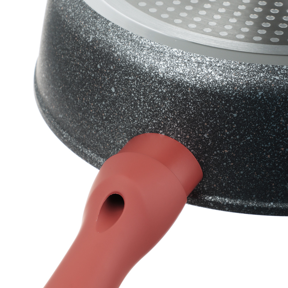 SATOSHI Лувьер Сковорода литая глубокая d24см, антипригарное покрытие мрамор, индукция, арт.№ 846-651