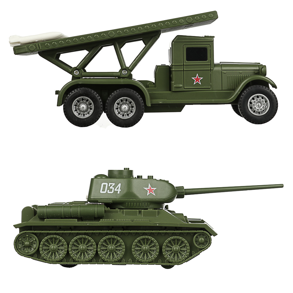 ИГРОЛЕНД Военная техника "Техника победы", инерция, ABS, 16-20х7-20х6-8см, 3 дизайна, арт.№ 292-238