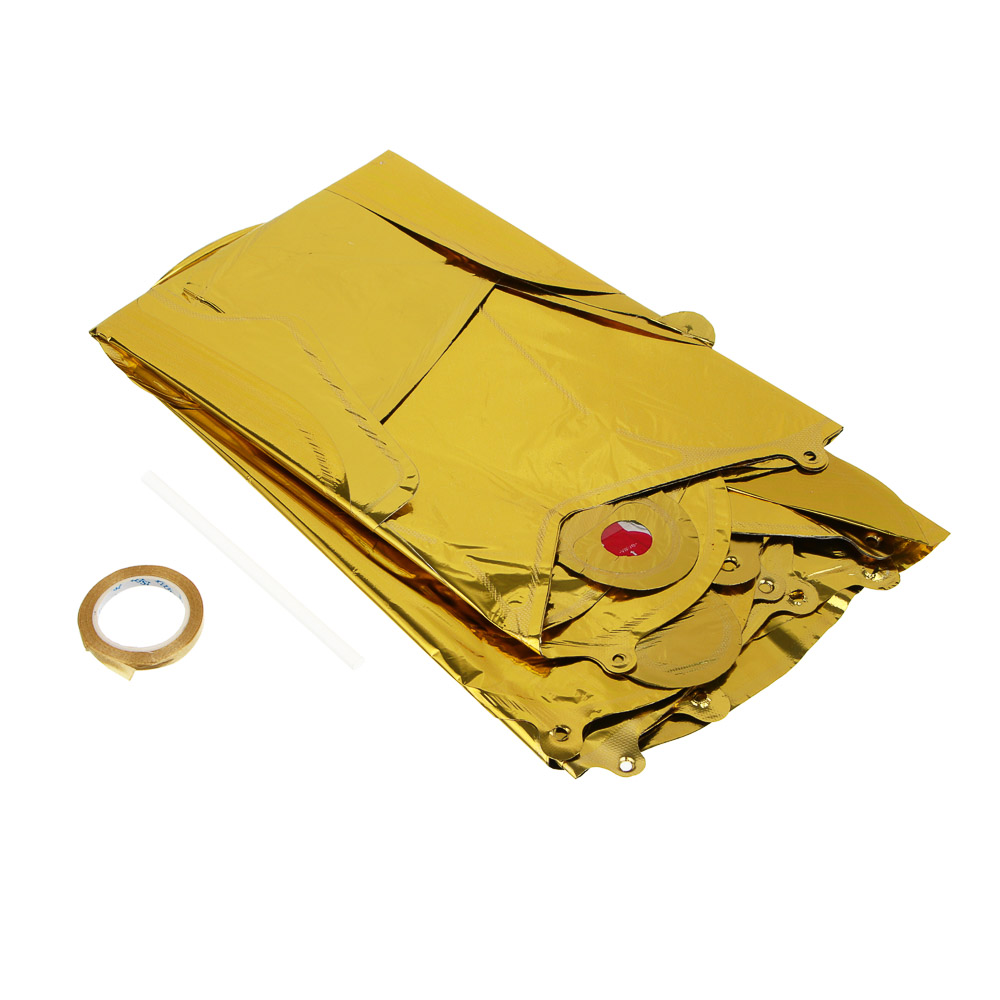 Шар воздушный фольгированный "С новым годом" тм Fntastic, 43 см, золото, серебро, арт.№ 518-260