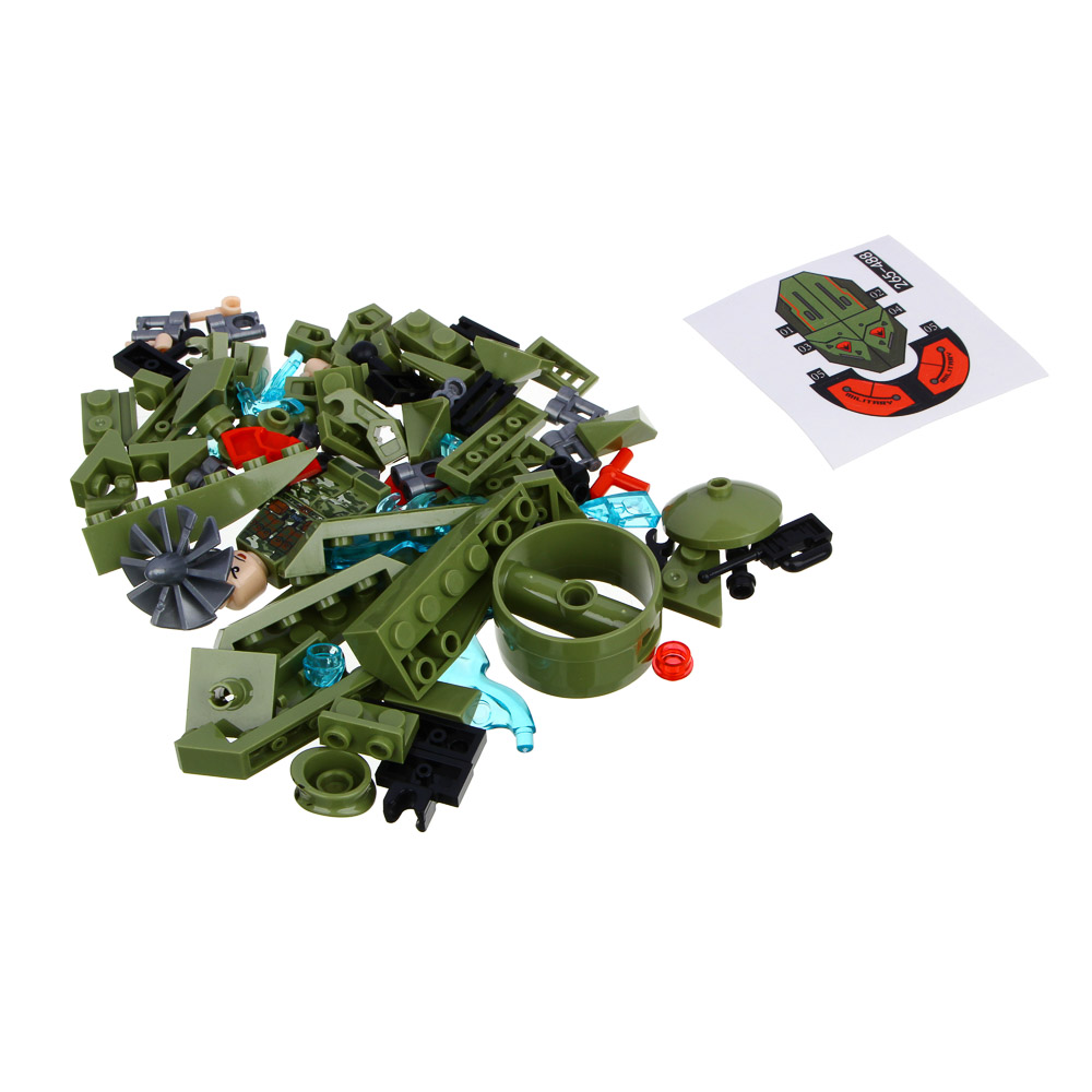 ИГРОЛЕНД Конструктор, ABS, 93-101 дет., 6+, 10х15х5 см, 8 дизайнов, арт.№ 265-488