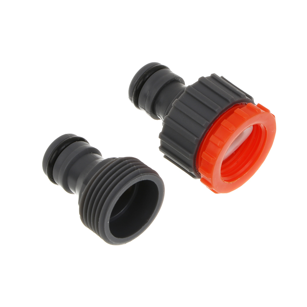 INBLOOM Набор для полива (пистолет 5 реж- 1шт., 1/2" коннектор- 2шт., 1/2"-3/4" штуцер-1шт.) ПП, арт.№ 160-001
