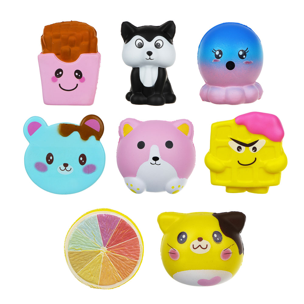 LASTIKS Мялка "Сквиш милые животные", с ароматом, 8-12см, полиуретан, 6-12 дизайнов, арт.№ 297-070