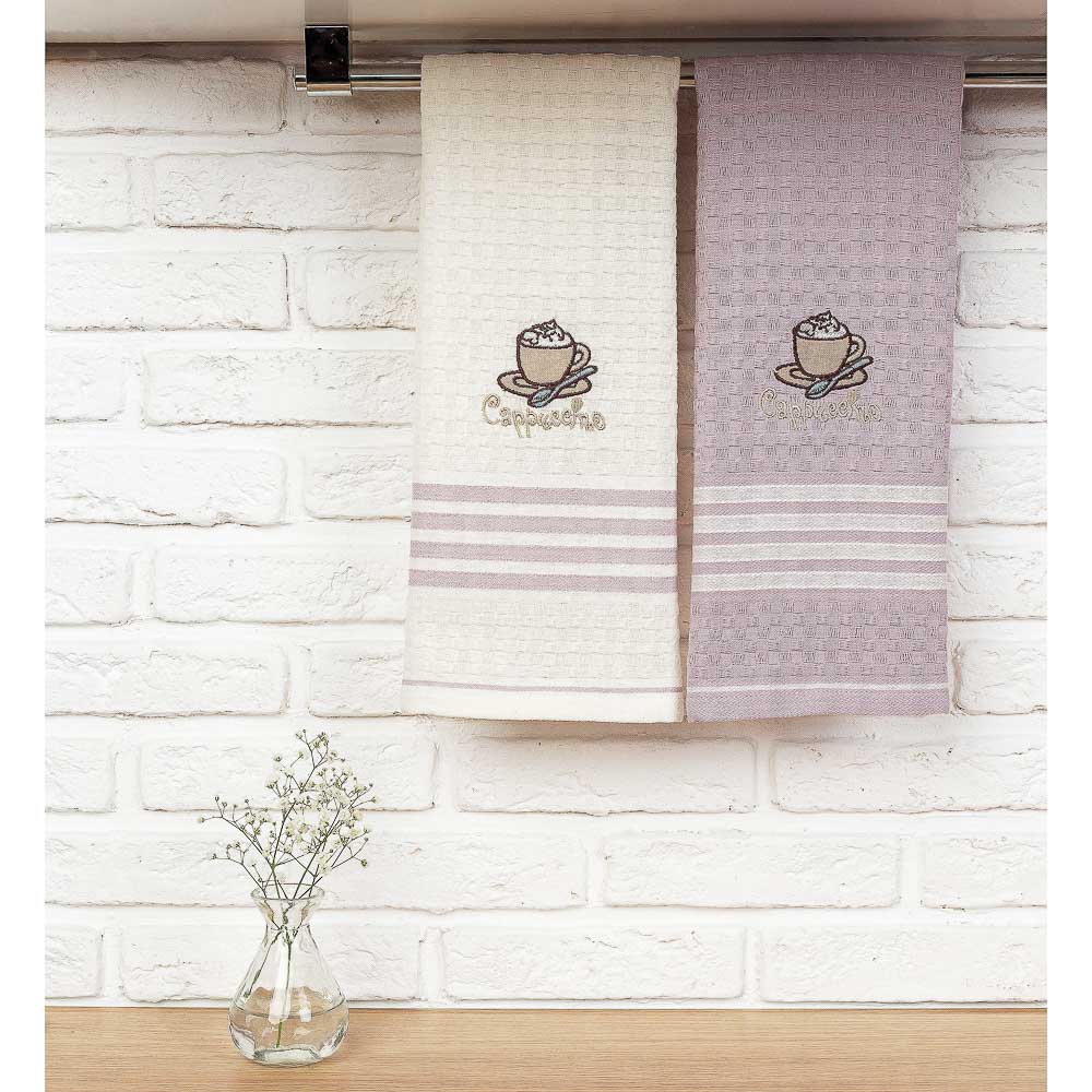 PROVANCE Полотенце вафельное с вышивкой, "Праздник", 100% хлопок, 40х60см, арт.№ 488-014