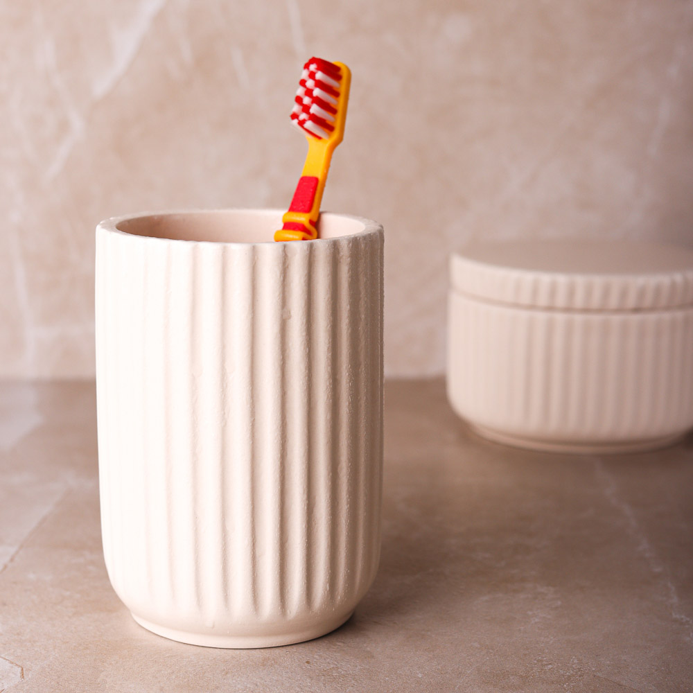 VETTA Стакан для ванной комнаты "Вертикаль", керамика, 3 цвета, арт.№ 463-970