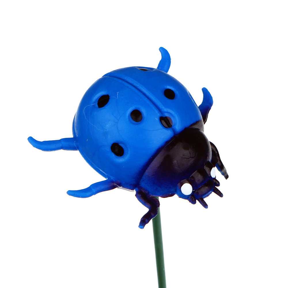 Фигурка на стержне "Божья коровка" тм INBLOOM, 2.5х2.2х25см, PVC, металл, арт.№ 153-164