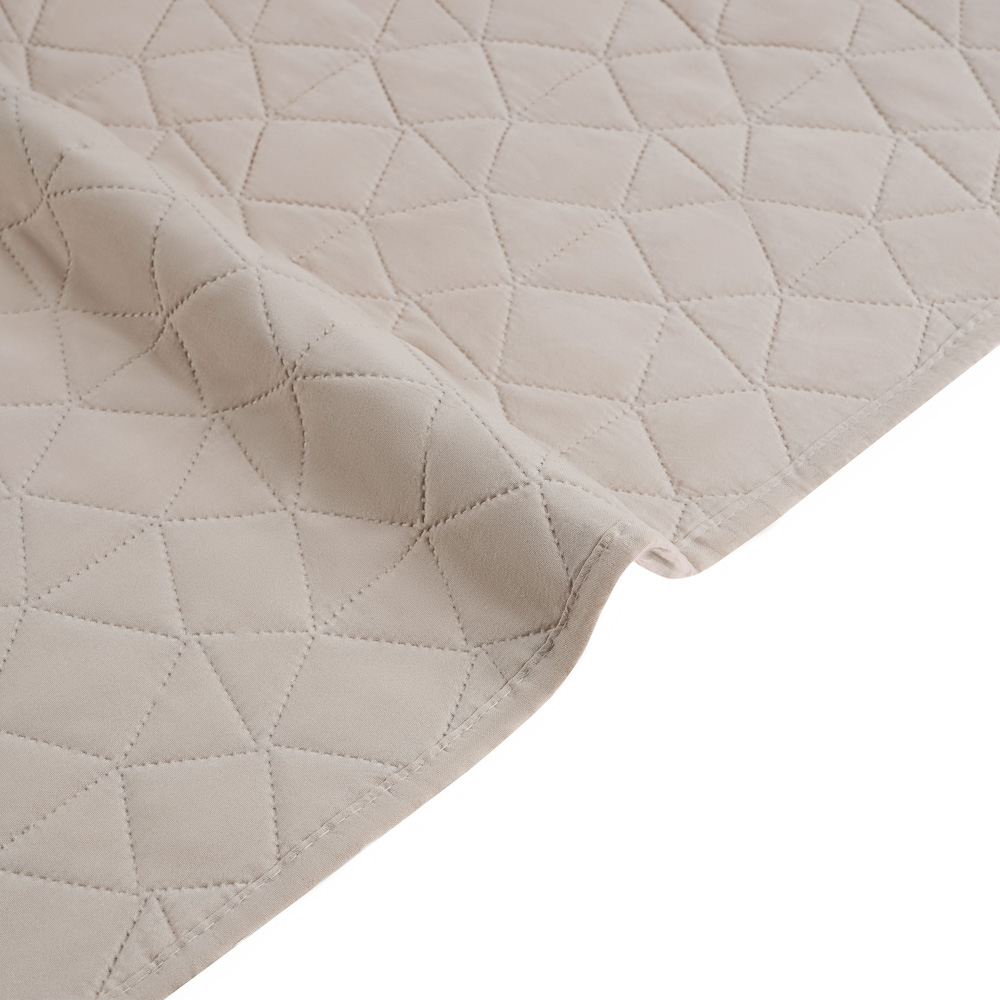 PROVANCE Хейзел Покрывало с эффектом вареного хлопка 220х240см, 100% полиэстер, бежевый, арт.№ 486-204