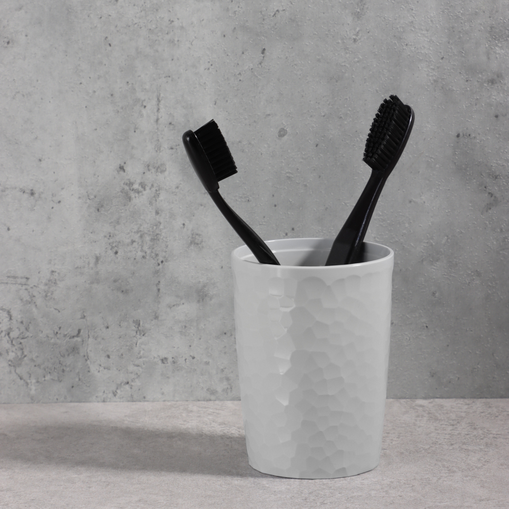 Стаканчик для ванной 350мл, Luna, пластик, серый, арт.№ 463-442