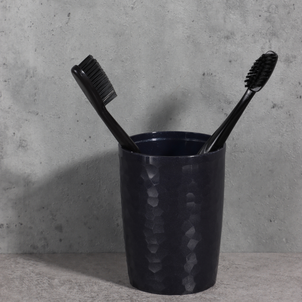 Стаканчик для ванной 350мл, Luna, пластик, синий, арт.№ 463-443