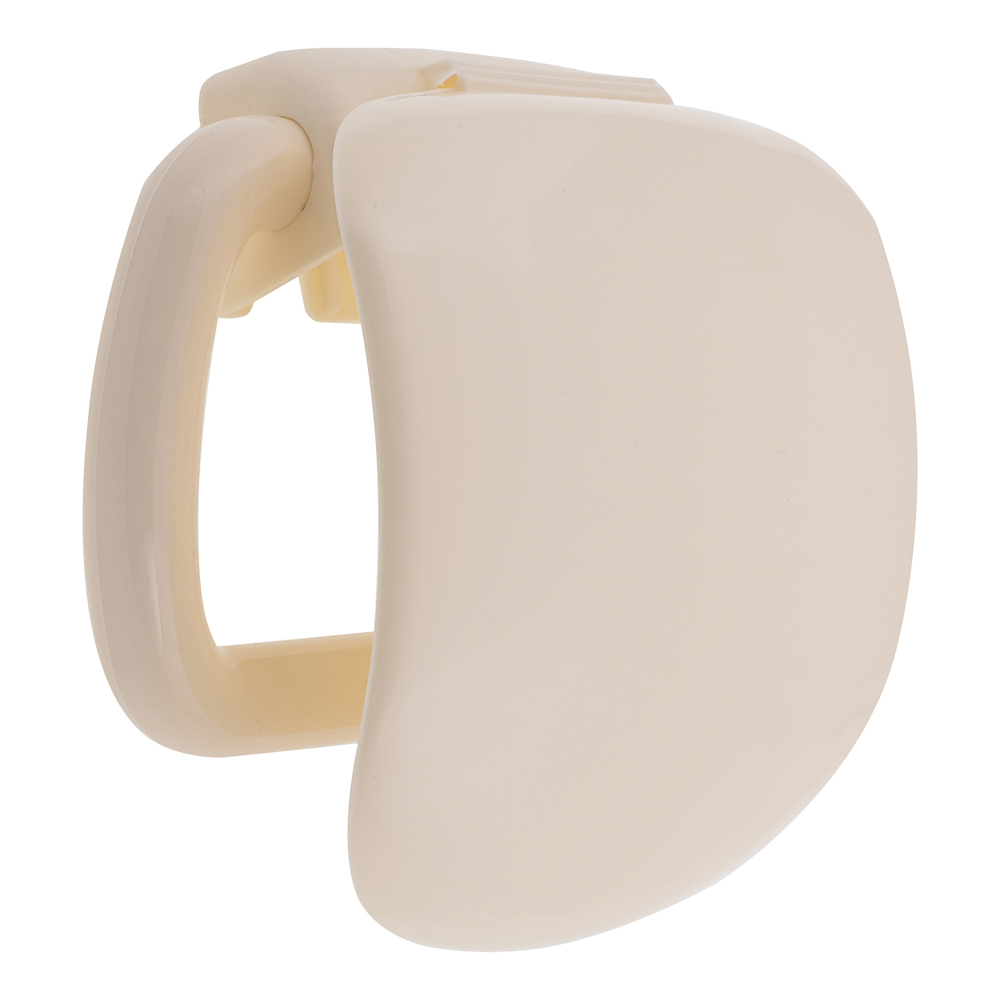 Держатель для туалетной бумаги, пластик, молочный, арт.№ 463-444