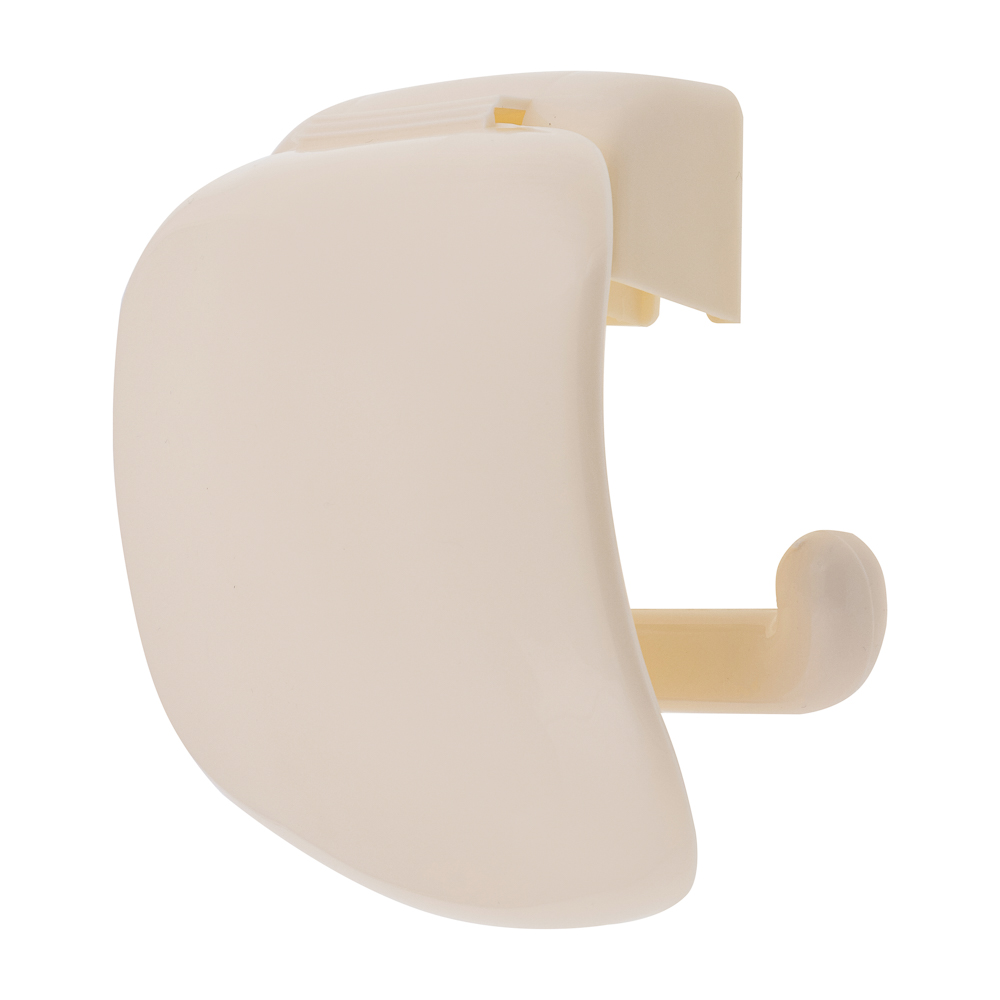 Держатель для туалетной бумаги, пластик, молочный, арт.№ 463-444