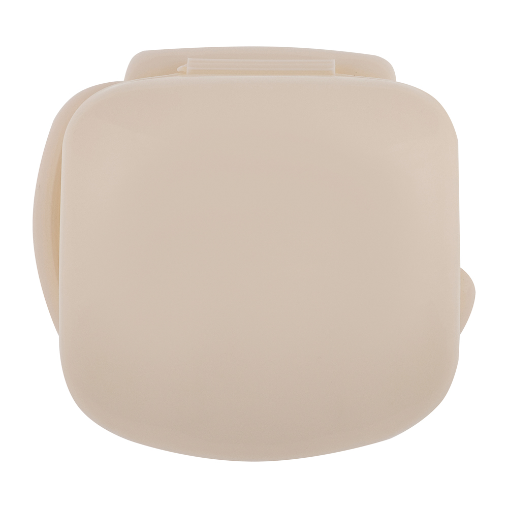 Держатель для туалетной бумаги, пластик, молочный, арт.№ 463-444