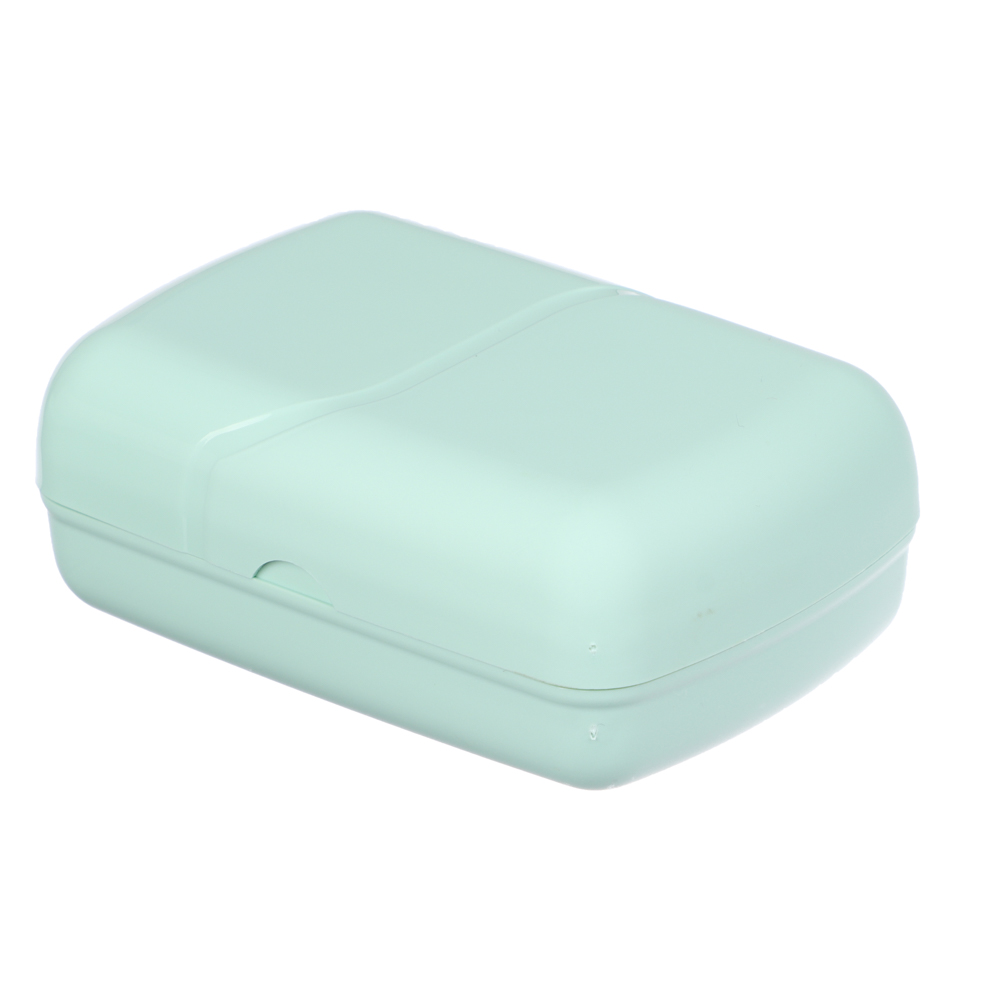 Мыльница, Волна, 77х11х45, пластик, мятный, арт.№ 463-447