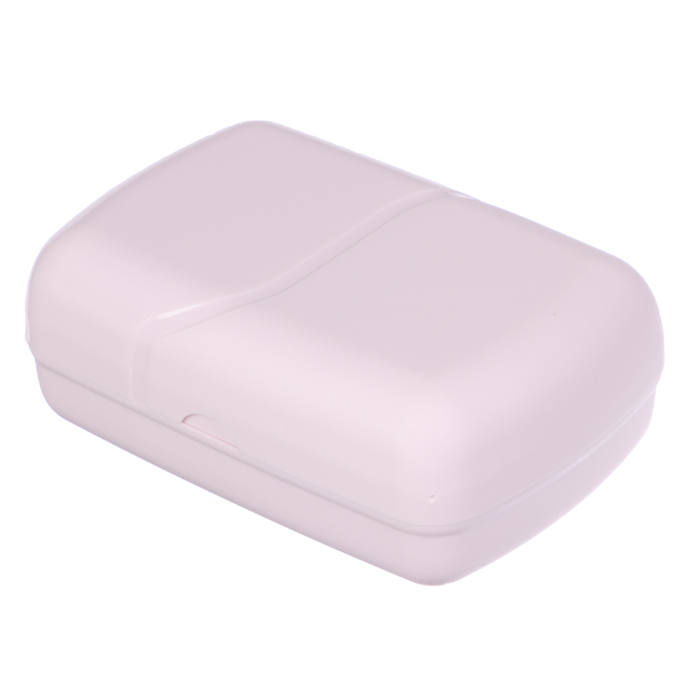Мыльница, Волна, 77х11х45, пластик, нежно-лиловый, арт.№ 463-449