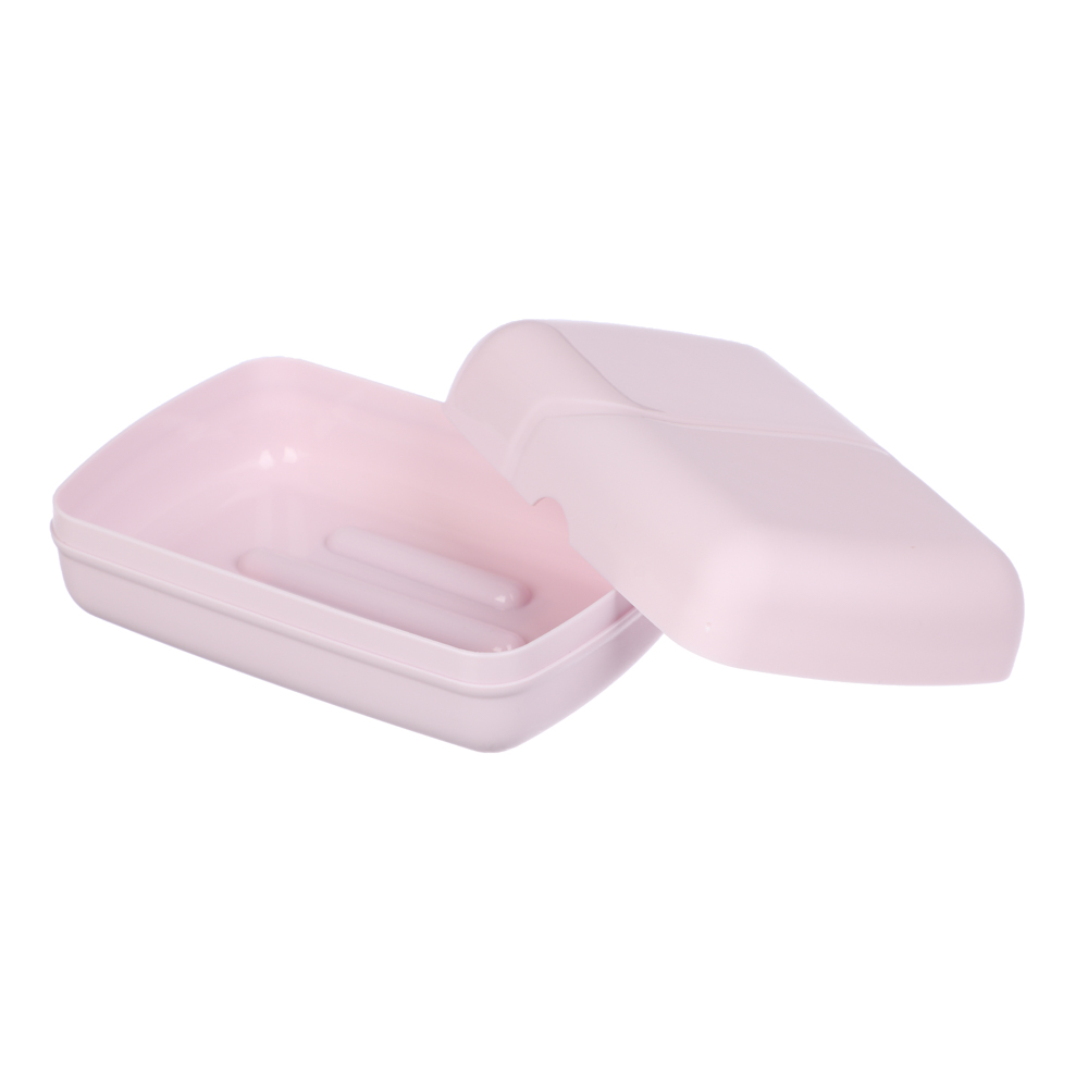 Мыльница, Волна, 77х11х45, пластик, нежно-лиловый, арт.№ 463-449