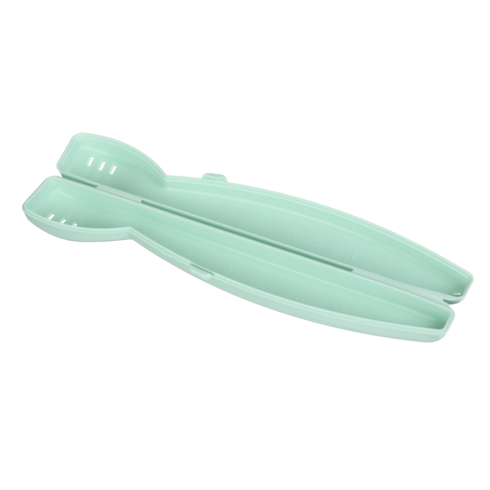 Футляр для зубной щетки, Волна, 200х25х20, пластик, мятный, арт.№ 463-450