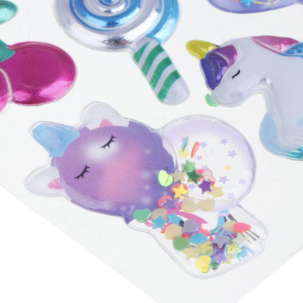 Fntastic Набор наклеек декоративных, 22x9,5 см, объемные перламутовые, Happy Birthday, пластик, 10 дизайнов, арт.№ 503-010