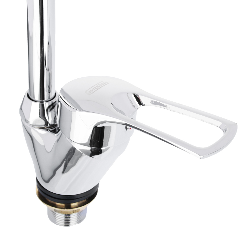 СоюзКран Смеситель для кухни, гибкий излив, керам. картридж 40мм, хром, цинк, SK01-F128, арт.№ 567-079