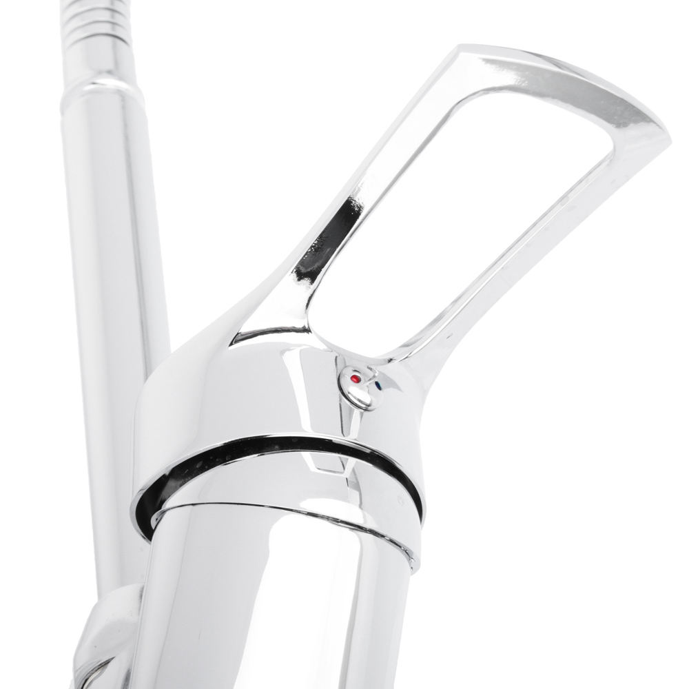 СоюзКран Смеситель для кухни, гибкий излив, керам. картридж 40мм, хром, цинк, SK01-F128, арт.№ 567-079